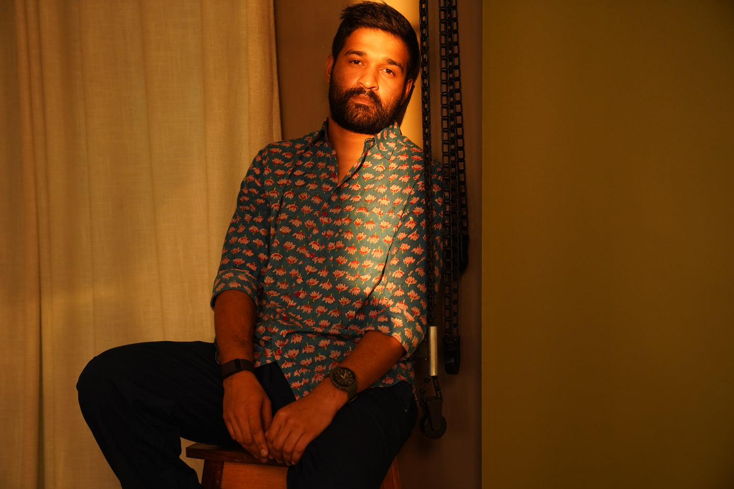 Blue Lotus Slim Fit Full Sleeve Shirt