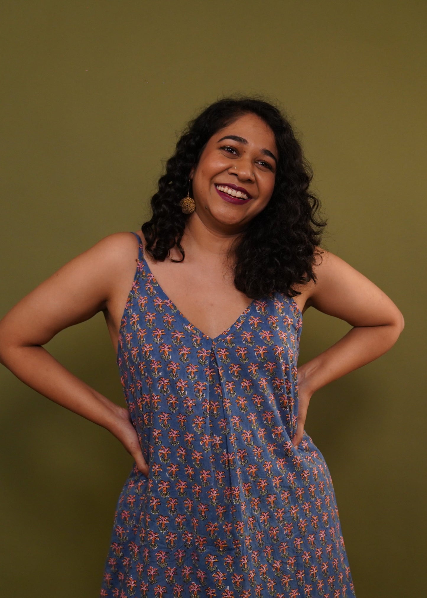 Blue Lilly Sleeveless Dress