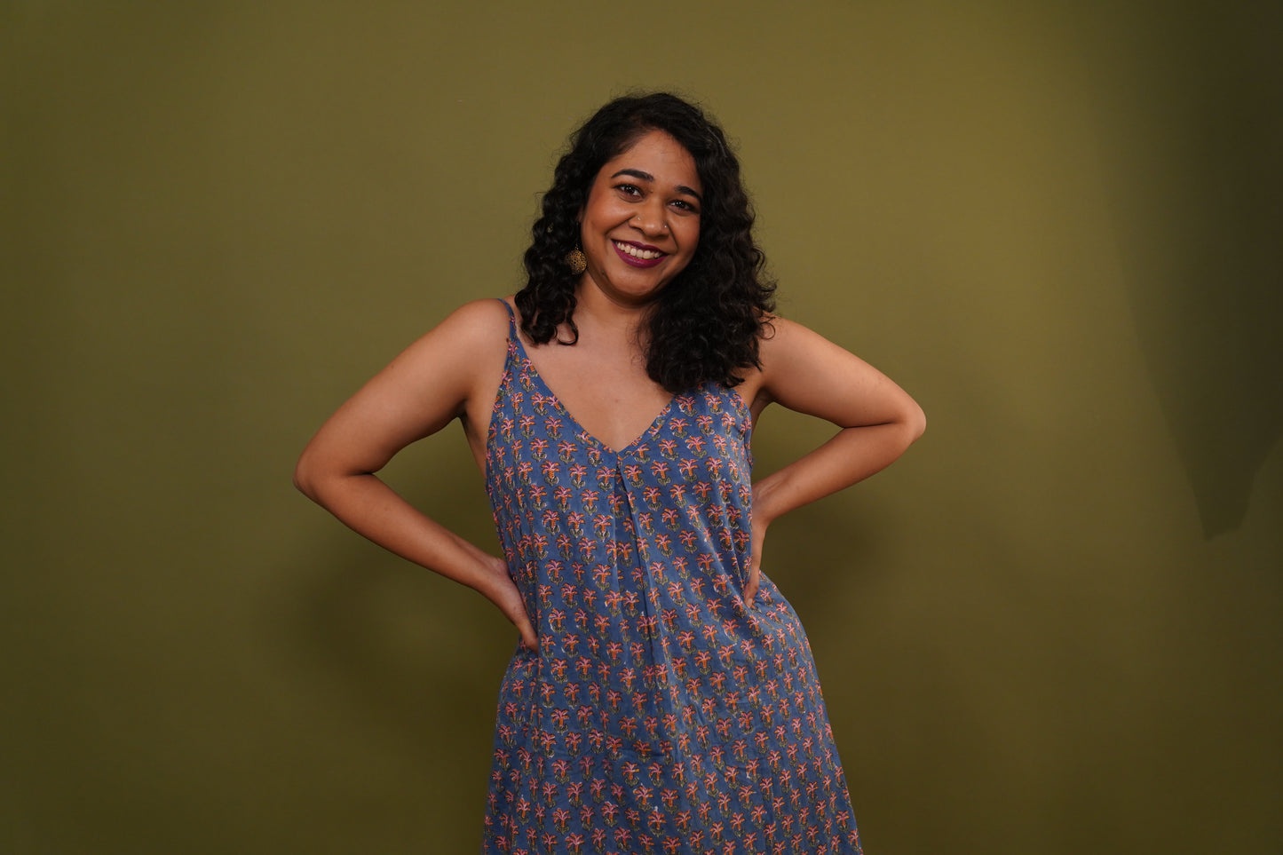Blue Lilly Sleeveless Dress