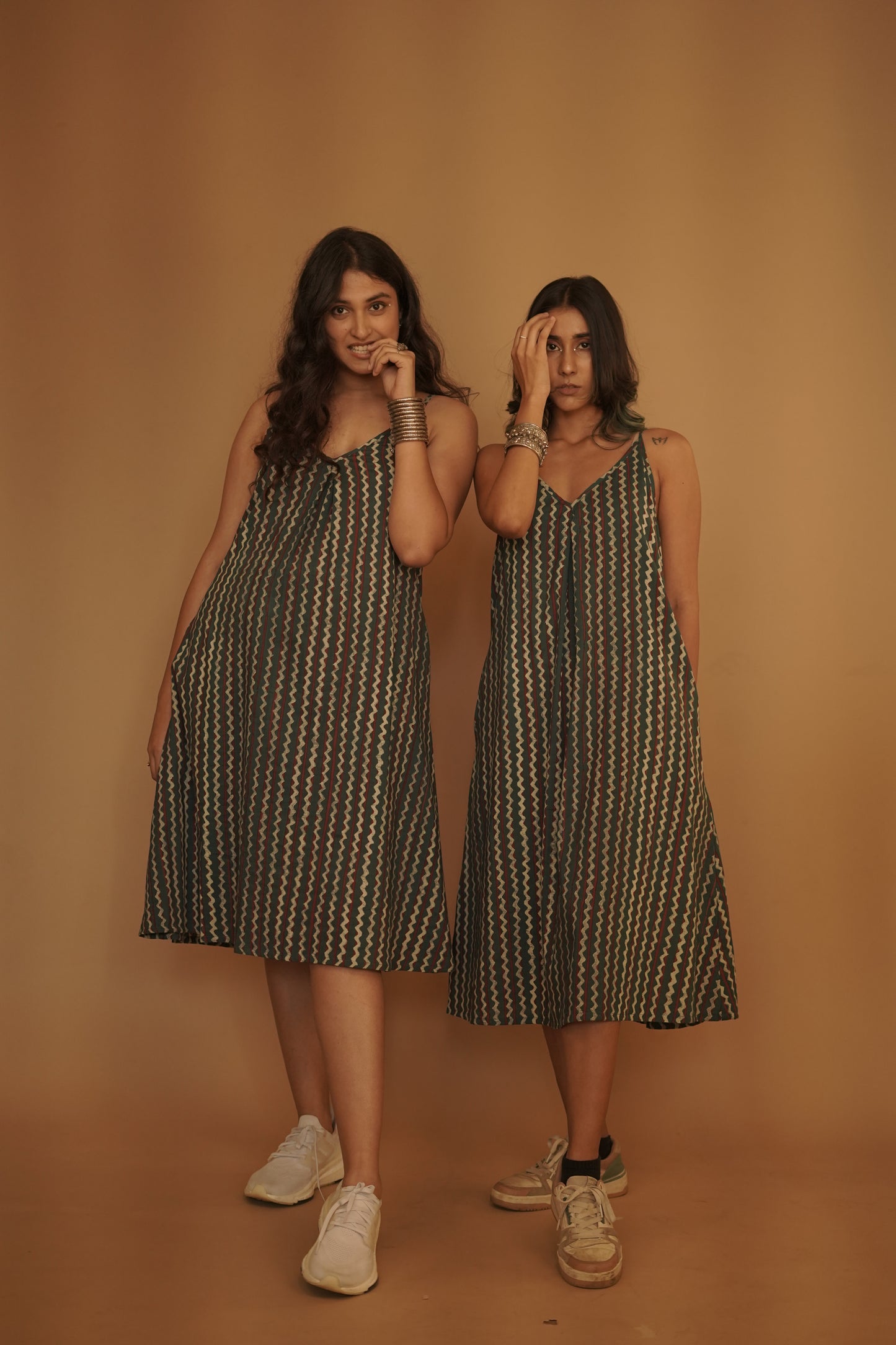 Teal Blue River Sleeveless Dress
