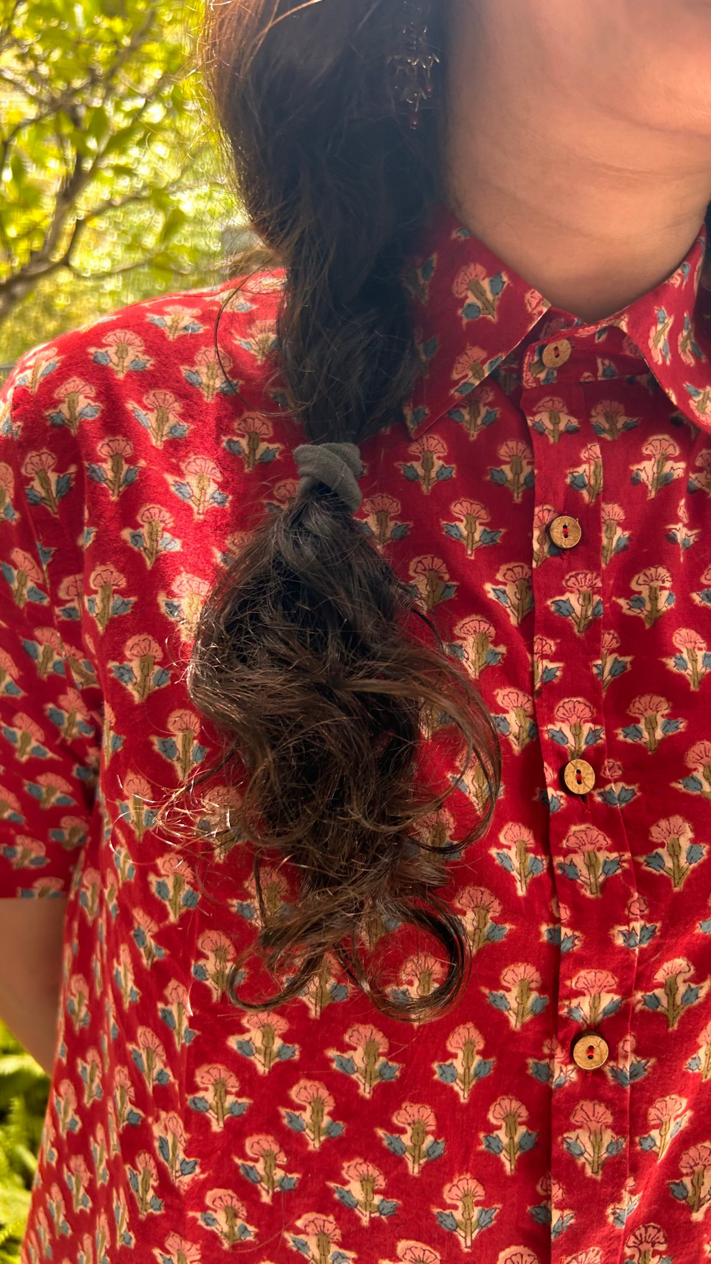 Red Rose Half Sleeve Shirt